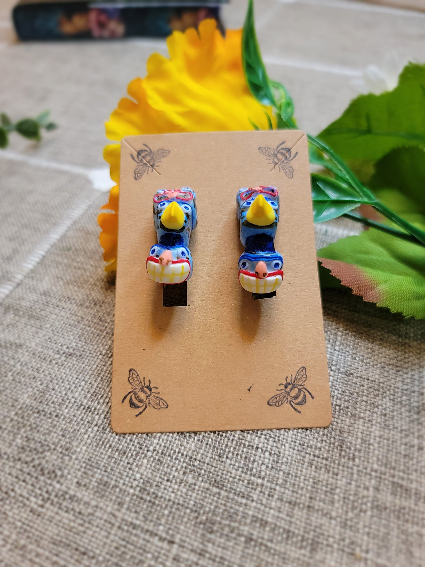 Totem Pole Hoop Earrings