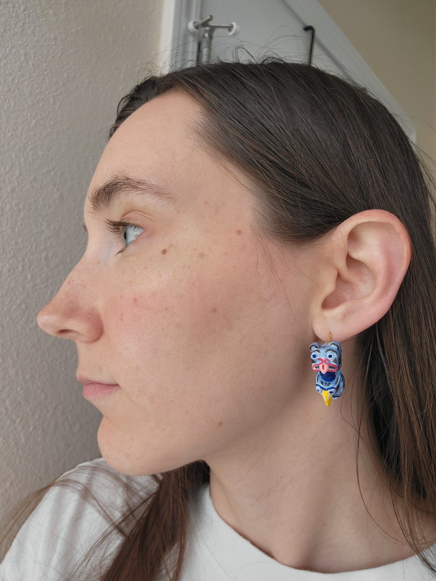 Totem Pole Hoop Earrings