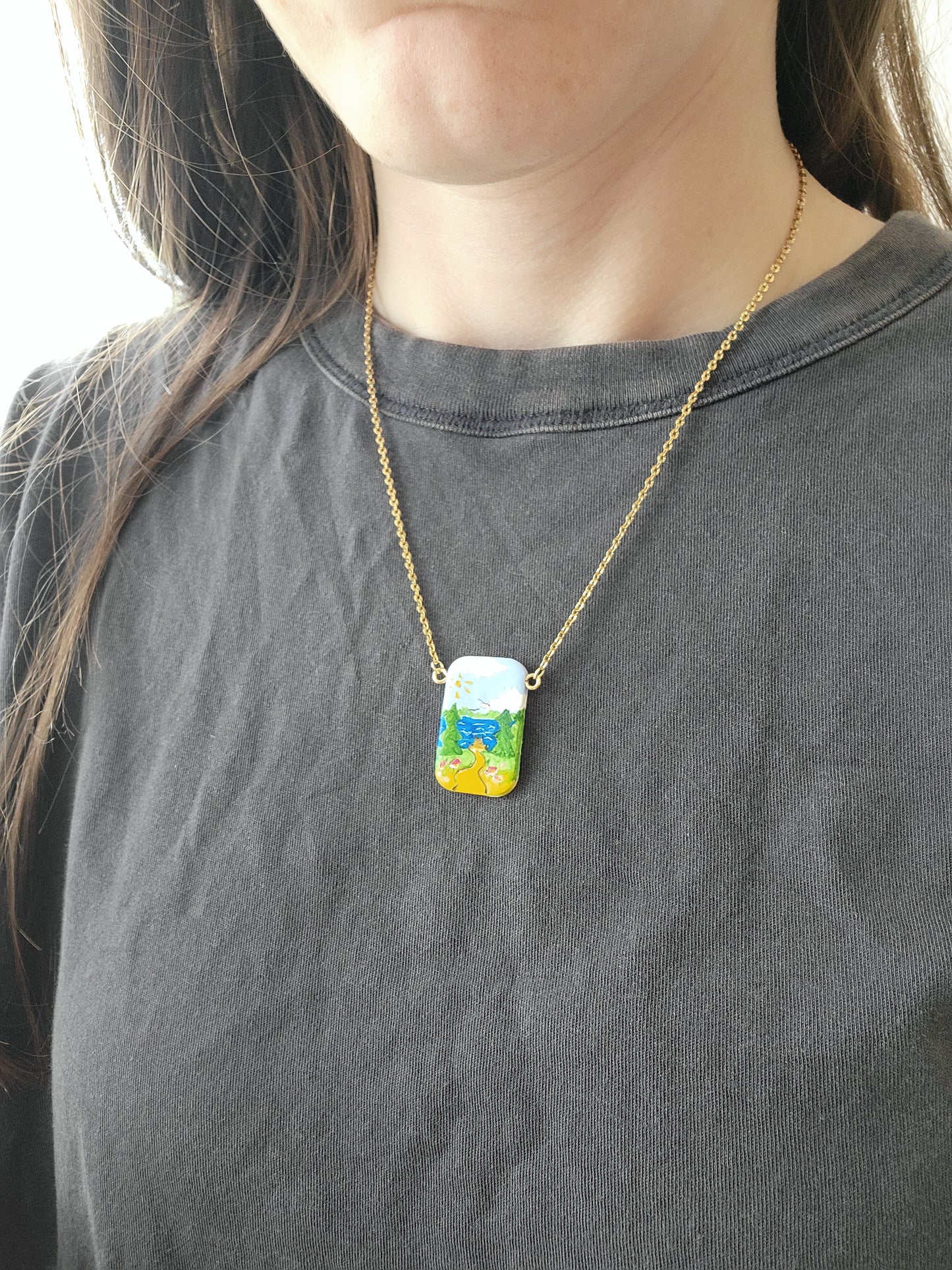Hiking Scenes Necklace