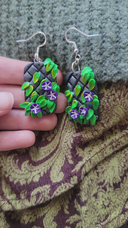 Morning Glory Window Earrings