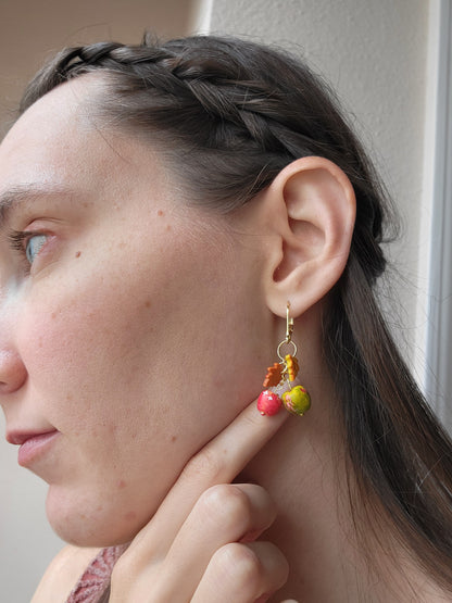 Fall Apple Dangle Earrings