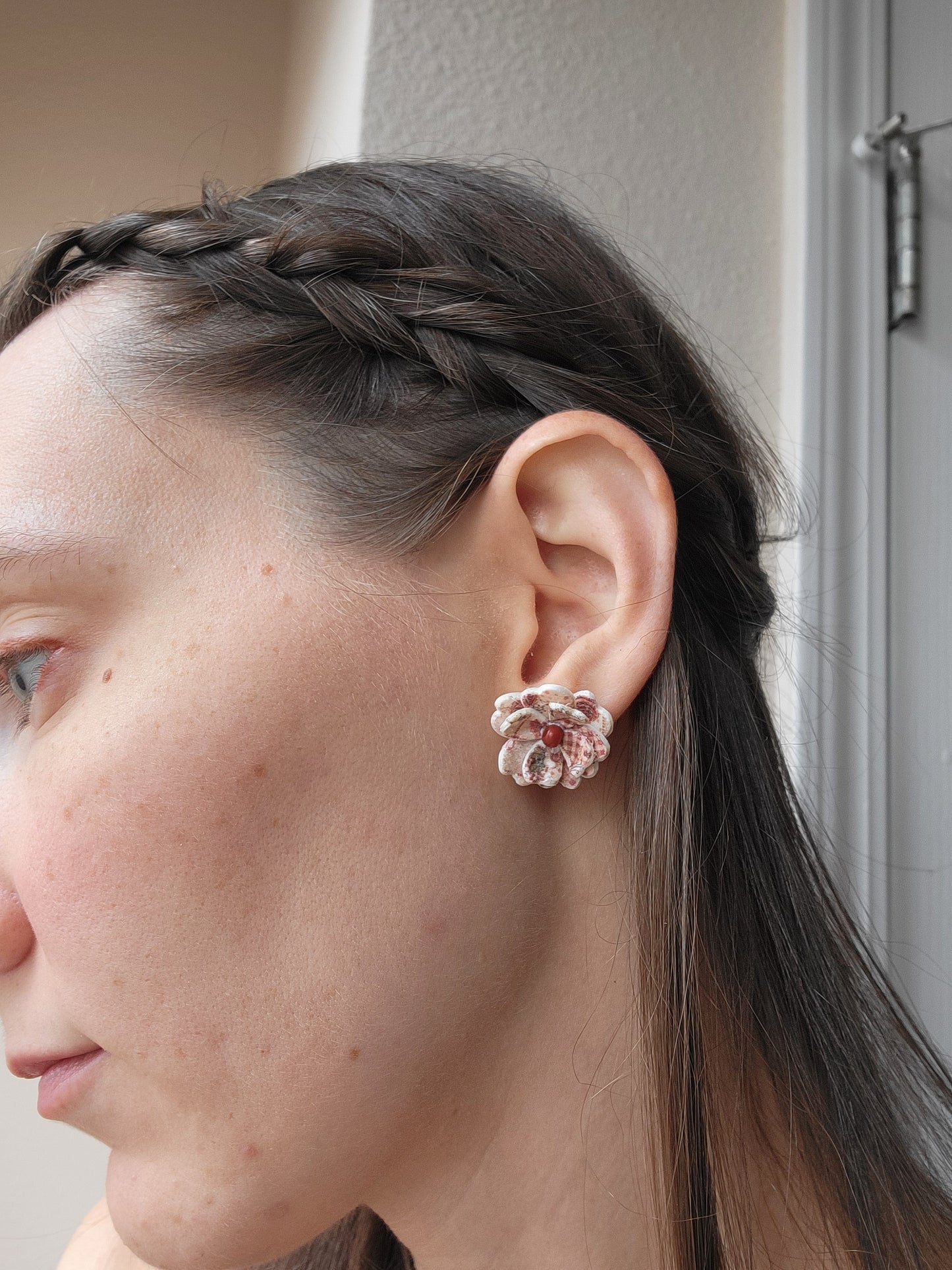 Fall Flower Stud Earrings