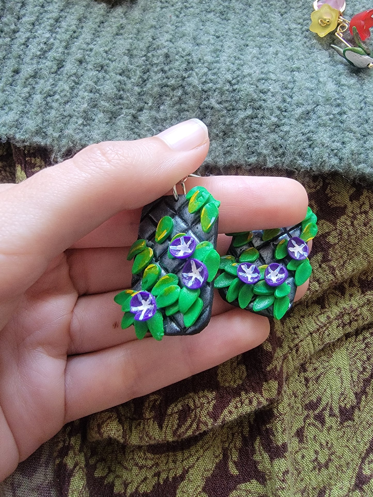 Morning Glory Window Earrings