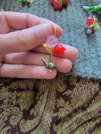 Humming Bird Dangle Earrings