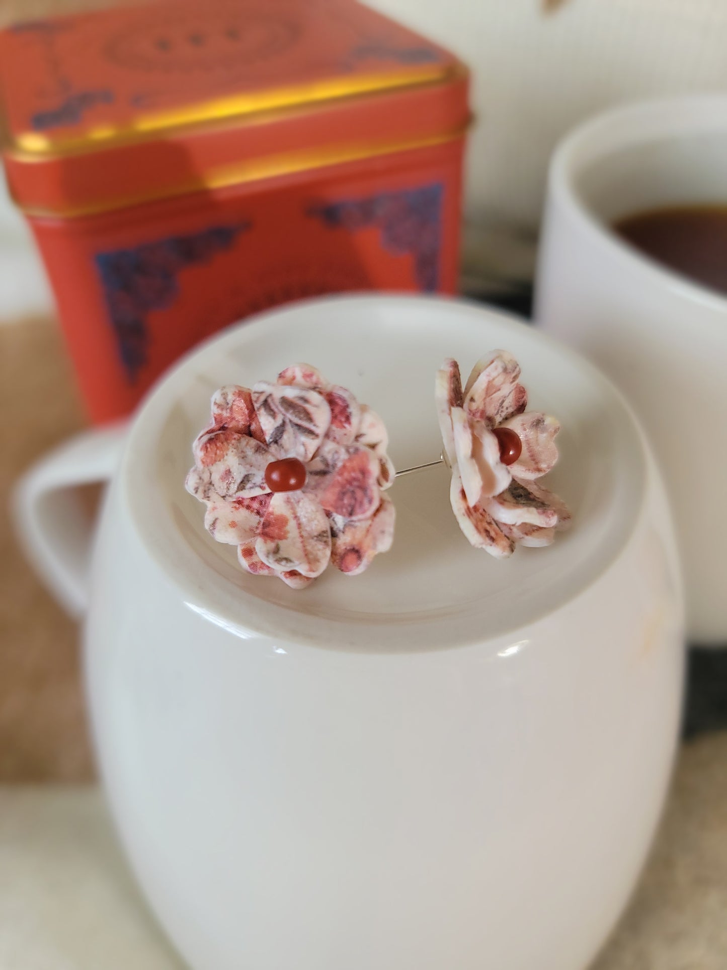Fall Flower Stud Earrings