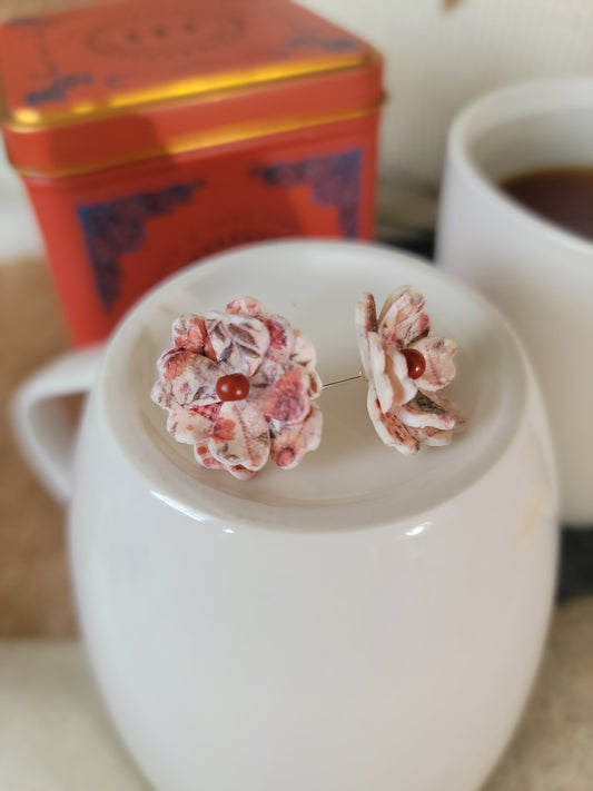 Fall Flower Stud Earrings